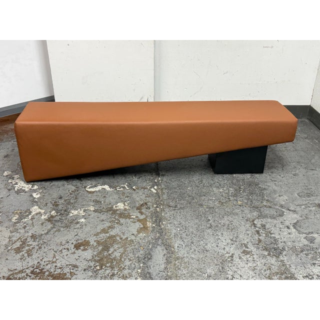 Brown Michael Oren Designs Custom Design Saddle Bench For Sale - Image 8 of 12