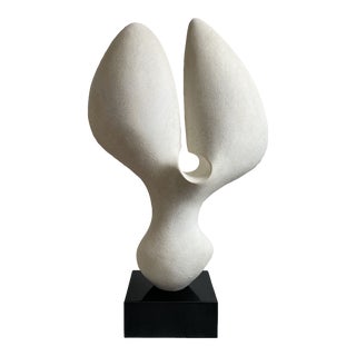 Vintage Abstract Modernist Form Fiberglass Resin Sculpture For Sale