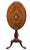 Brown Victorian Oval Burr Walnut Tripod Table, 1870 For Sale - Image 8 of 11