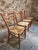 Wood Mid-Century Italian Dining Chairs with Woven Natural Fibre Seats, Italy, 1960s, Set of 4 For Sale - Image 7 of 18