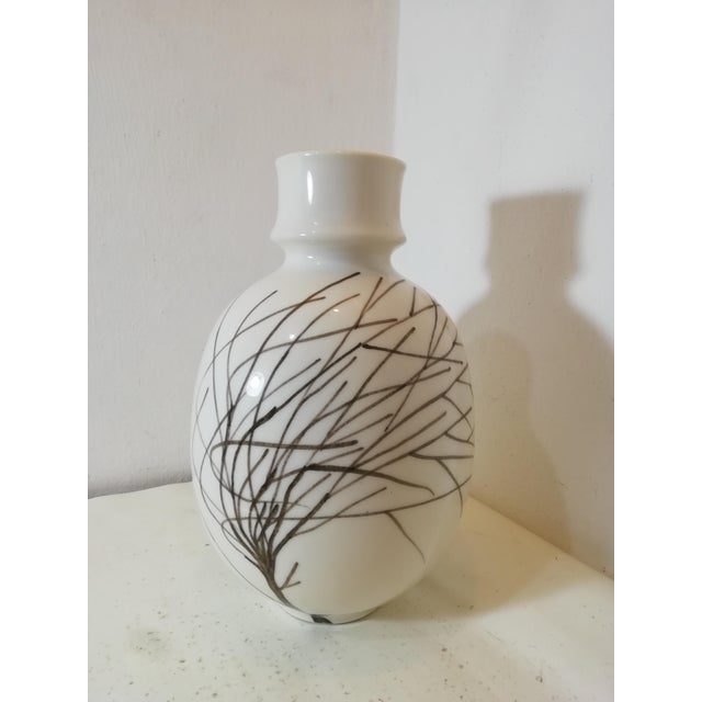 Mid-Century Modern Vintage Ceramic Vase by Ernestine Salerno, Italy, 1960s For Sale - Image 3 of 9