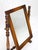 Country Style Brass & Colonial Maple Shaving Mirror For Sale - Image 9 of 11