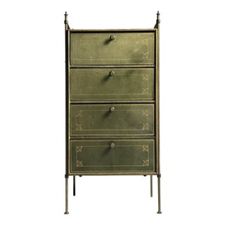 Leather Chest of Drawers, 1960s For Sale