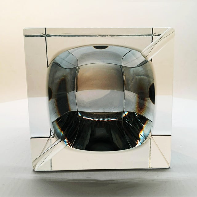 Large Cube Ashtray or Catch-All in Murano Glass by Flavio Poli for Seguso, 1960s For Sale - Image 11 of 17