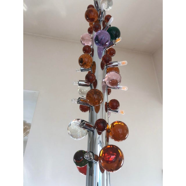 Glass Contemporary Multicolour “Cactus” Murano Glass Sputnik Chandelier For Sale - Image 7 of 10