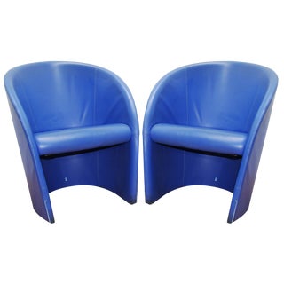 Set of Vintage Armchairs from Poltrona Frau For Sale