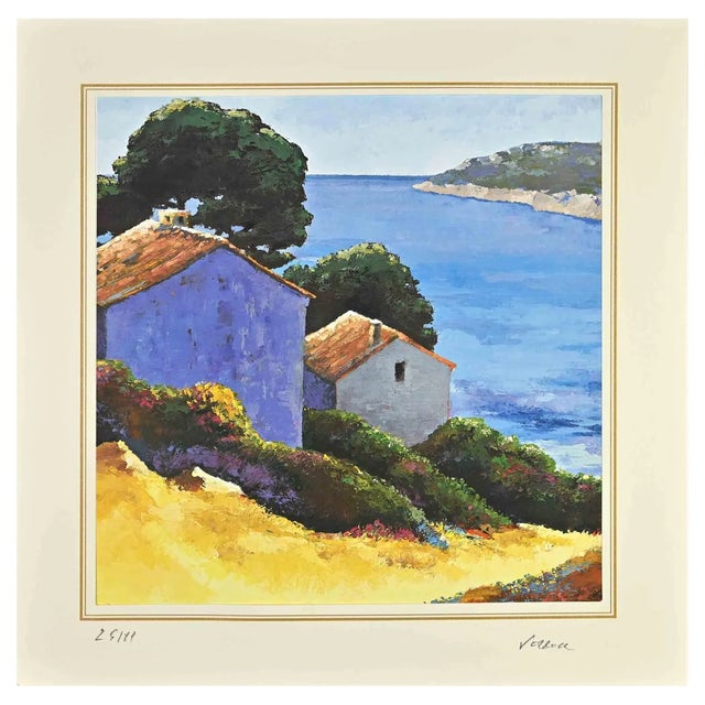 Luciano Villani, Landscape, 1970s, Lithograph For Sale