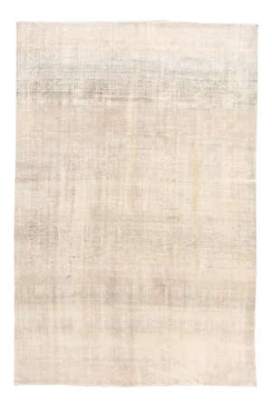 20th Century Vintage Persian Overdyed Ivory Wool Rug