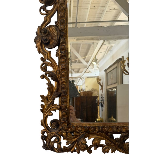 Traditional Antique Regency Armorial Crested & Crown Giltwood Mirror For Sale - Image 3 of 5