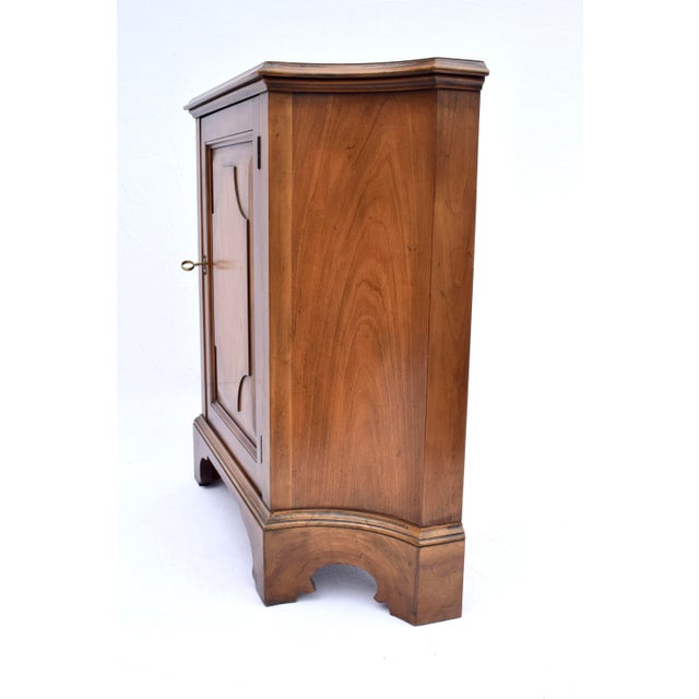 Wood French Cherry Console Commode Cabinet by Baker Furniture For Sale - Image 7 of 8