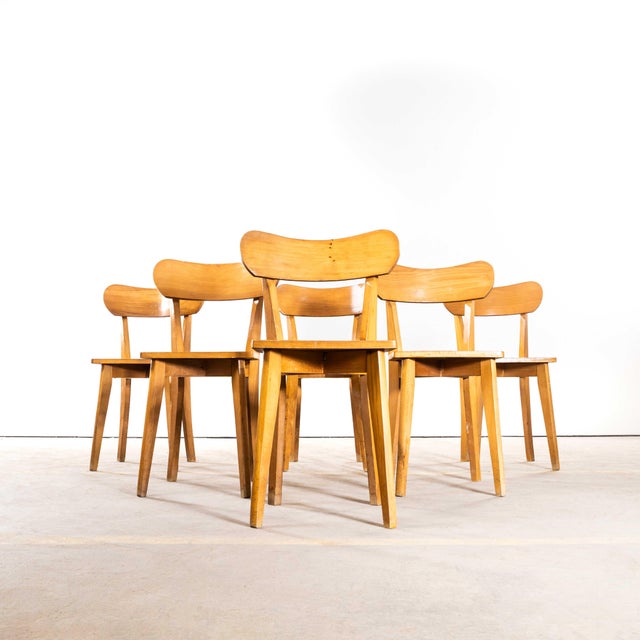 Vintage French Luterma Chapel Dining Chairs in Bentwood, 1950s, Set of 6 For Sale - Image 12 of 12