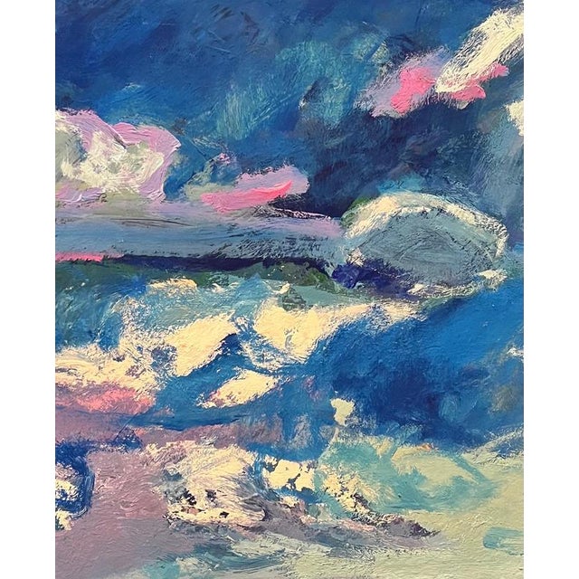 Jean Krille, Landscape 150, Oil on Masonite For Sale - Image 5 of 9