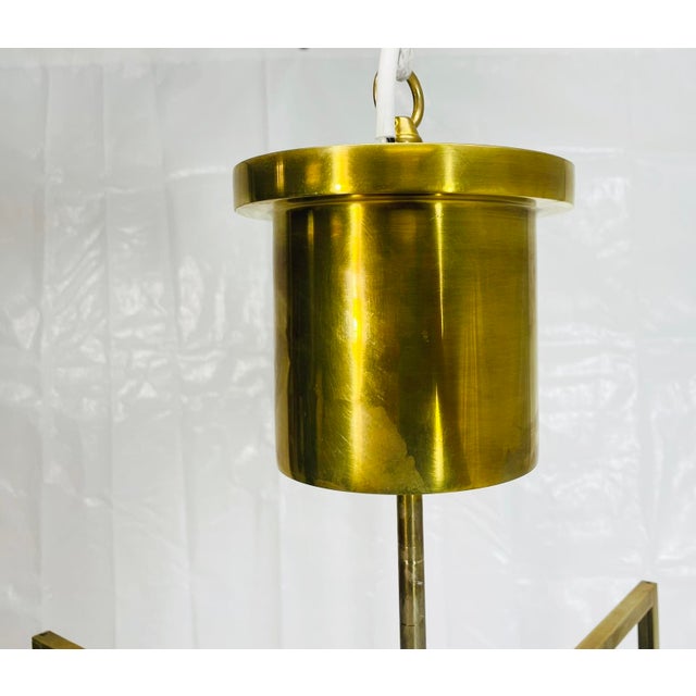 Visual Comfort Modern Sean Lavin “Kenway” Led Brass Pendant For Sale - Image 12 of 18