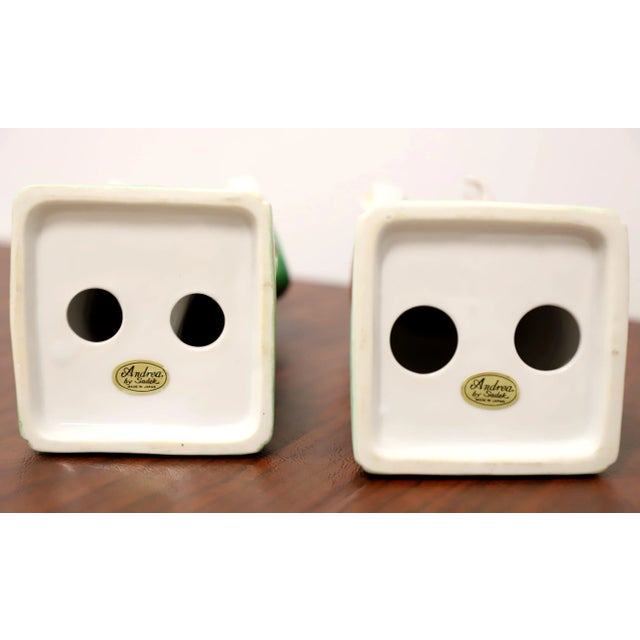 Andrea by Sadek Porcelain Chinese Figurines - Male & Female - Pair For Sale - Image 9 of 10