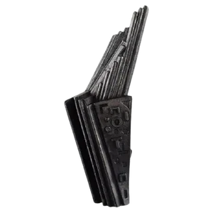 Late 20th Century Dark Steel Brutalistic Sculpture