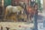 Th. De Leeuw, Stable with Horses, 1920s, Oil Painting on Canvas, Framed For Sale - Image 13 of 18