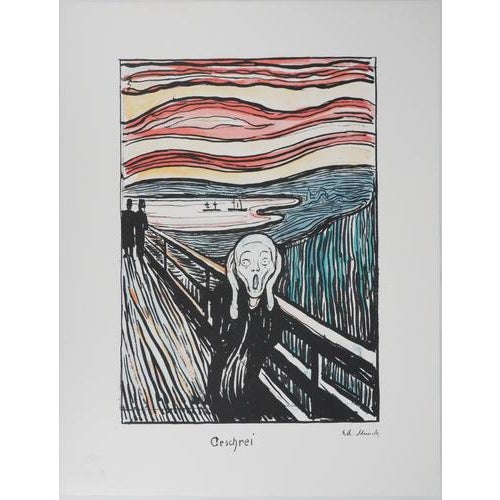 Edvard Munch, The Scream, Lithograph For Sale - Image 8 of 8