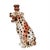 A marked ceramic leopard candle holder by boxer ceramiche, made in italy and approximately dating to the late 20th...