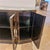 Wood Vintage Chinoiserie Black Lacquer Mother-of-Pearl Four-Door Sideboard For Sale - Image 7 of 12