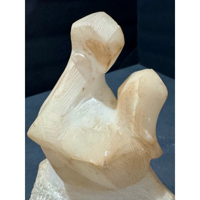 1960s Larry Mohr Carved Alabaster Sculpture Signed From Artist Estate For Sale In Atlanta - Image 6 of 8