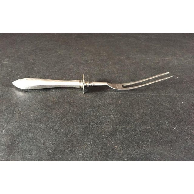 MidCentury Sterling Silver Meat Carving Fork Chairish