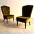 Vintage Italian Bedroom Chairs in Green Velvet, 1960s, Set of 2 For Sale - Image 11 of 11