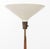 Gerald Thurston for Lightolier Tripod Wood Floor Lamp, with patinated white metal shade on brass base. 67" H x 17.5" W x...