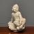 Art Nouveau Carved Marble Figure of Seated Nude Child, 19th/Early 20th Century, Statue For Sale - Image 3 of 12