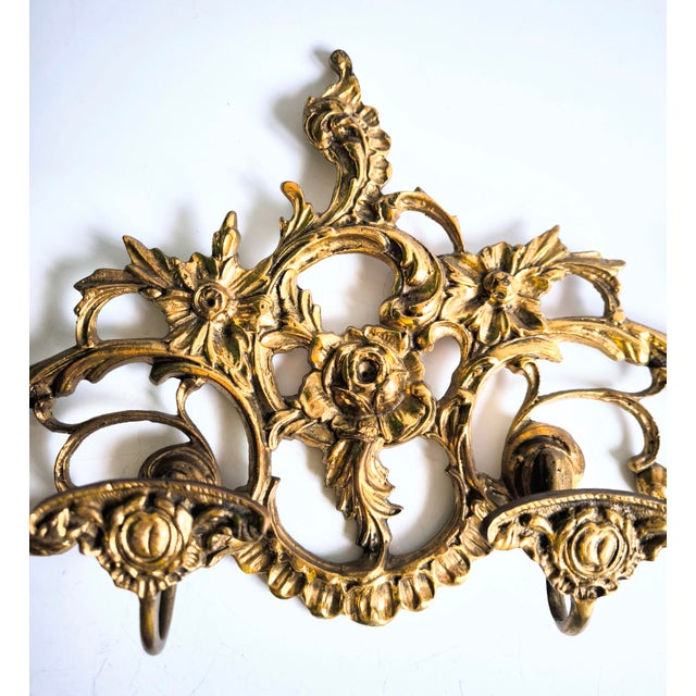 French Imperial-Style Bronze Coat Rack From the 1950s For Sale - Image 4 of 14