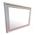 Ornate White Wall Mirror For Sale