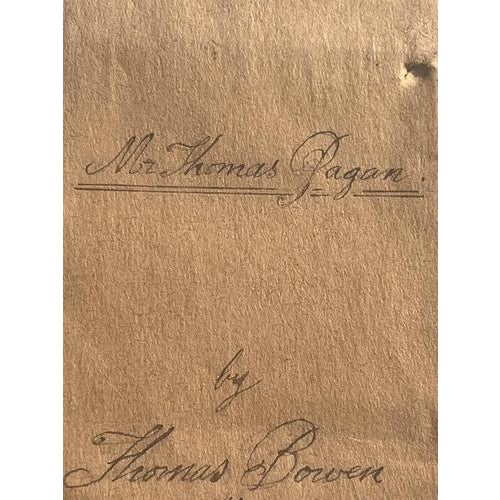 Thomas Bowen, Portrait of Thomas Pagon, Pencil For Sale - Image 5 of 7