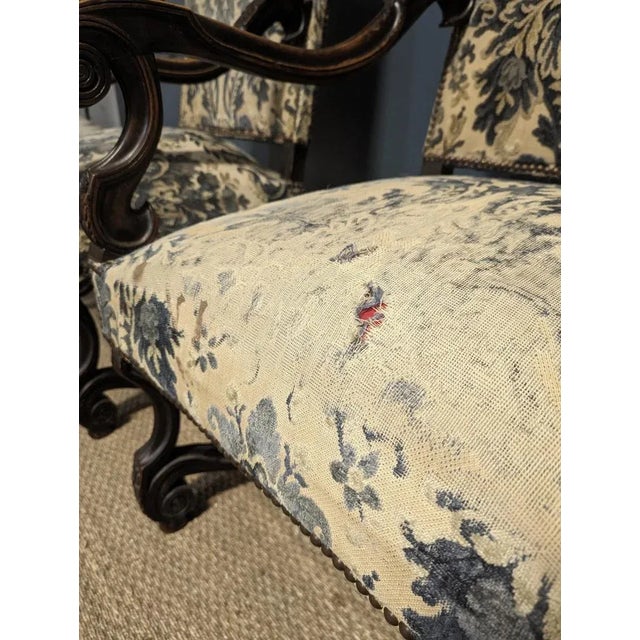 Set of Louis XIII Style Armchairs For Sale - Image 6 of 9