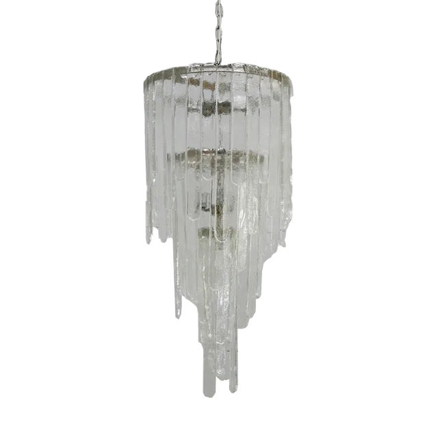 Large Murano Chandelier by Carlo Nason for Mazzega, Italy, 1970s For Sale
