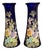 iArt Nouveau Blue Glass Vases, France, 1890s, Set of 2 For Sale