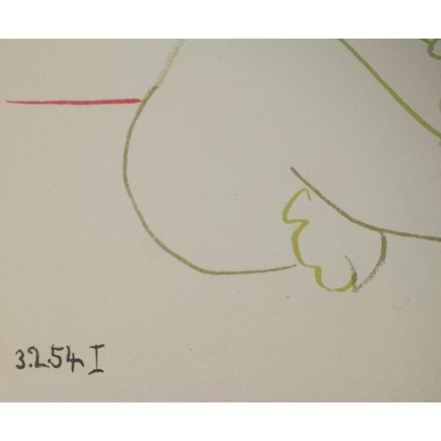 Modern Pablo Picasso, The Costumed Painter and His Model, Lithograph For Sale - Image 3 of 6