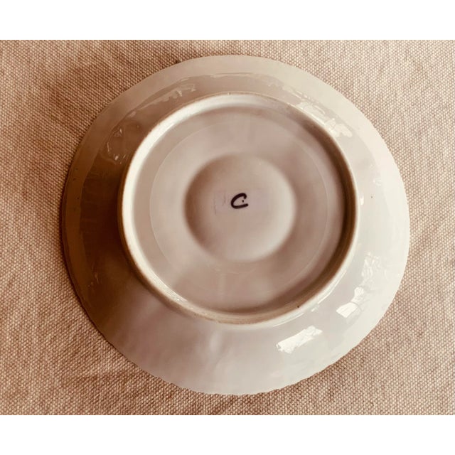 Ceramic Handpainted French Porcelain Oyster Plate - 19th Century Elegance For Sale - Image 7 of 12