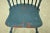 Pair Blue Painted Windsor Style Fan Back Side Chairs For Sale - Image 4 of 8