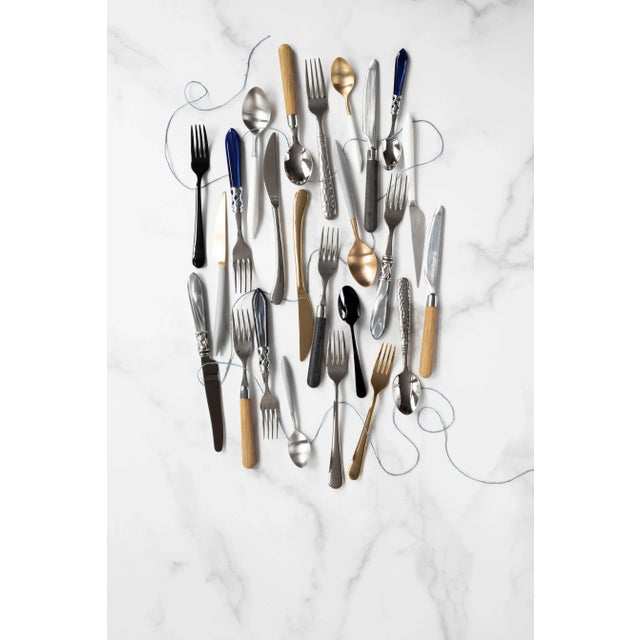VIETRI Ares Oro & Black Twenty-Piece Flatware Set, Service for Four For Sale In Raleigh - Image 6 of 7