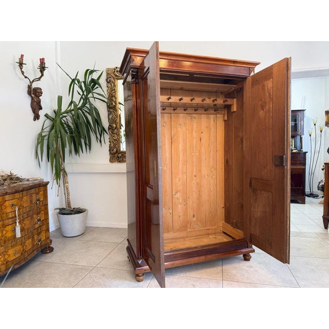 Gründerzeit Wardrobe in Walnut For Sale - Image 15 of 16