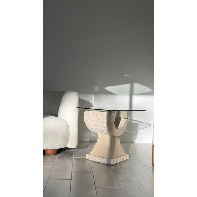 Vintage 1980s Postmodern End Table For Sale - Image 9 of 13