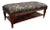 Vintage Colonial Revival Bench With Braemore “Pheasant Hunt” Upholstery, C. 1947–1953 For Sale