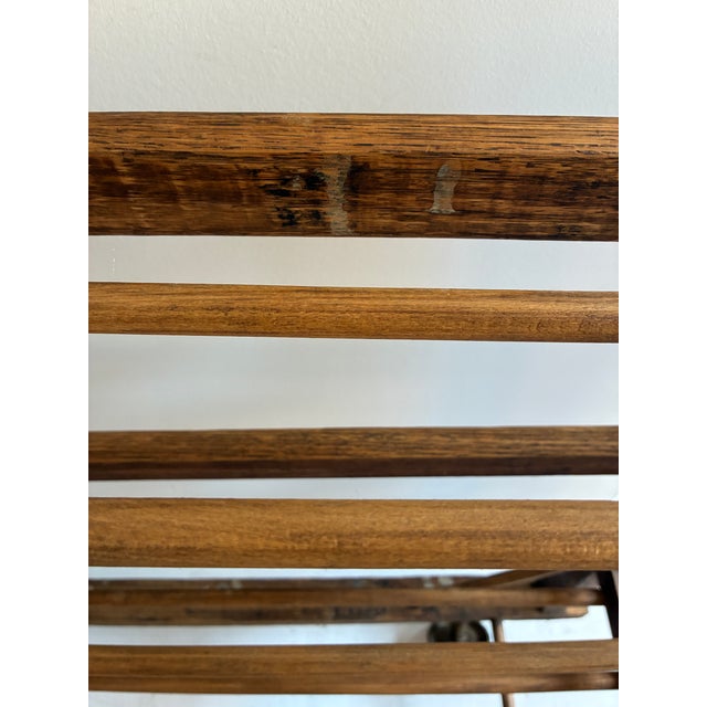 Vintage, Rustic Wooden Shoe Rack For Sale - Image 13 of 15