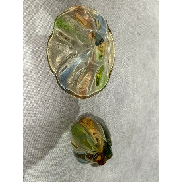 Pizzicato Vase and Bowl attributed to Hana Machovská for Mstišov/Karlovarske Sklo, 1959, Set of 2 For Sale - Image 6 of 11