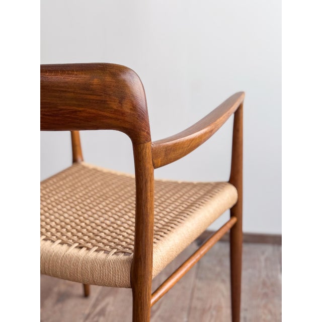 Mid-Century Modern Armchairs in Oak by Niels O. Møller for JL Mollers Møbelfabrik, 1950, Set of 2 For Sale - Image 16 of 17