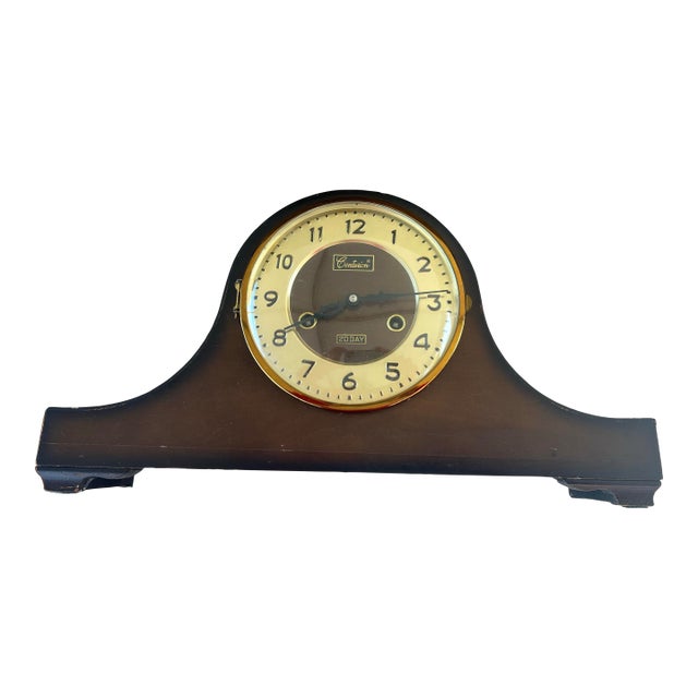 1960s Wooden Mantal Clock For Sale