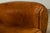 1920s French Art Deco Scalloped Back Cognac Leather Club Chairs – A Pair For Sale - Image 13 of 18