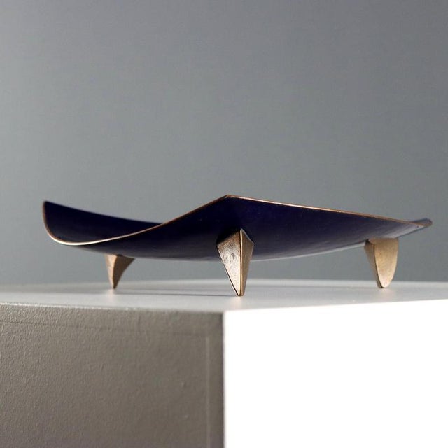 Enamelled Copper Centerpiece attributed to Studio Del Campo For Sale - Image 3 of 10