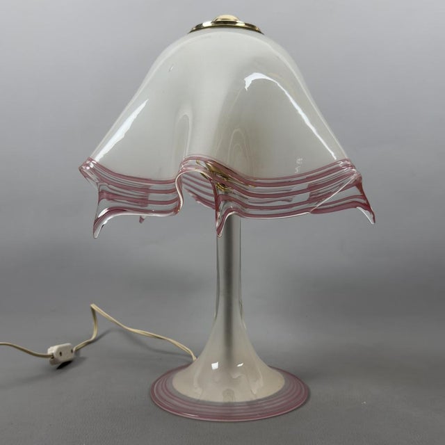 Handkerchief Table Lamp in Murano Glass, 1970s For Sale - Image 5 of 15