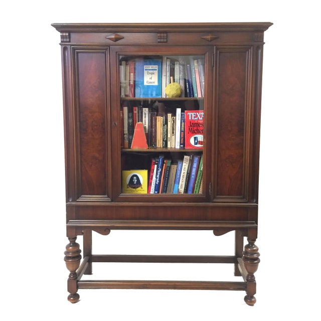 1930s Hollywood Regency Glass Front China Cabinet Chairish