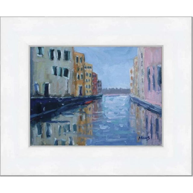 Venice Canal, Modern Impressionist Oil Painting For Sale In Reno/Lake Tahoe - Image 6 of 9